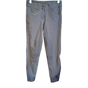 Tredstep IRELAND Taupe Stretch Riding Breeches Equestrian Sz 24/25 EUC